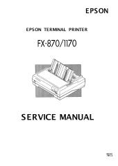 Printer Epson FX-870 FX-1170 Service Manual.pdf