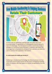 How Mobile Geofencing Is Helping Business Retain Their Customers.PDF