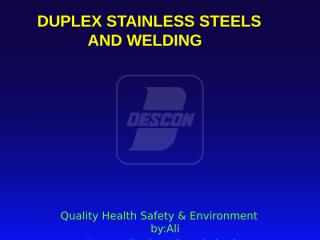 duplex stainless steel welding.ppt