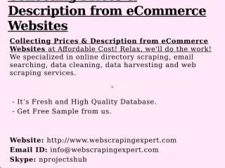 Collecting Prices & Description from eCommerce Websites.pptx