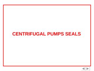 Centrifugal Pumps Seals.pps